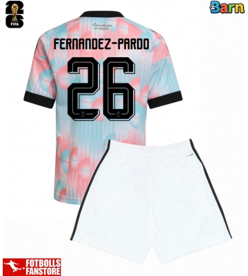 Belgien Matias Fernandez-Pardo #26 Bortatröja Barn VM 2026 Kortärmad (+ Korta byxor)